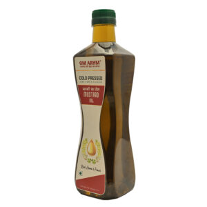 om arhm cold pressed groundnut oil | 100% pure peanut oil | wood pressed & unrefined | no preservatives or chemicals | ideal for cooking, frying & heart health